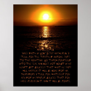 Markera 11:22-24 Poster