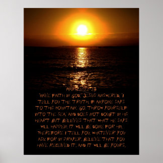 Markera 11:22-24 Poster