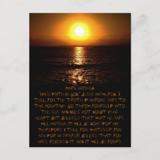 Markera 11:22-24 vykort