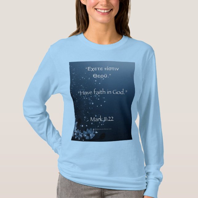 Markera 11:22 Långärmad T Shirt (Framsida)