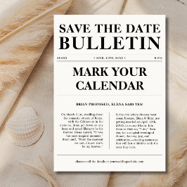 Markera Calendar Classic Bulletin Newspaper Bröllo Spara Datumet