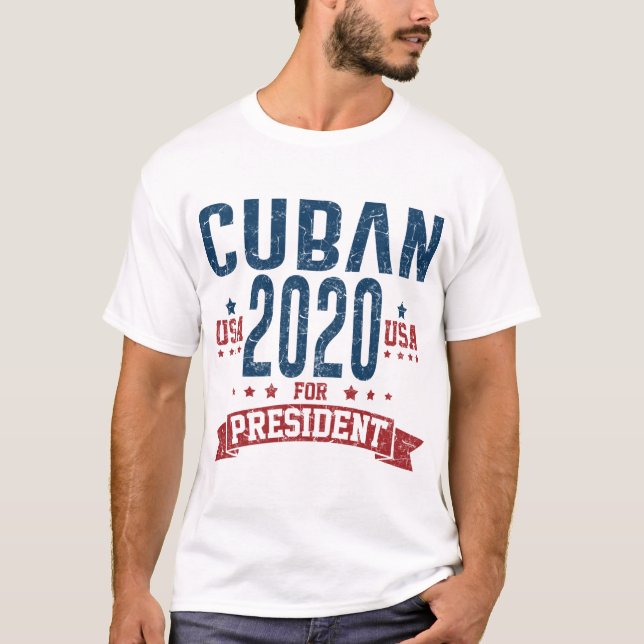 markera Cuban President usa 2020 T Shirt (Framsida)