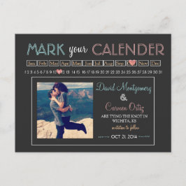 "Markera din kalender" Spara datumet Meddelande Vykort