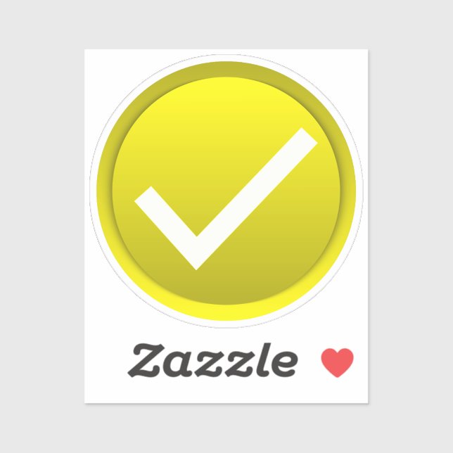 Markera gult klistermärken (Ark)