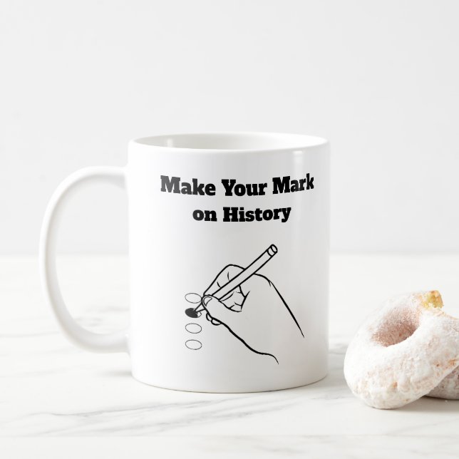 Markera historiken kaffemugg (Med munk)