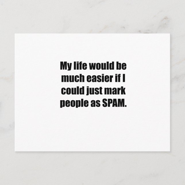 Markera personer som SPAM Vykort (Framsida)