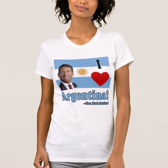 Markera Sanford som jag älskar Argentina T-shirt (Framsida)