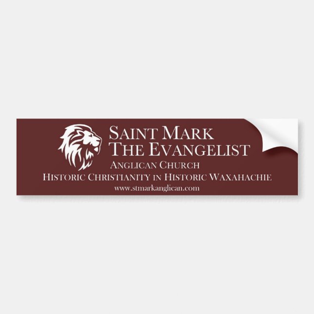 Markera stötfångarens Evangelist Anglican-dekal Bildekal (Framsidan)
