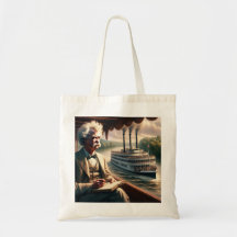 Markera Twain Berömd Travel Quote Tote Bag