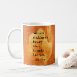 Markera Twain Birthday-citat med hörn Kaffemugg
