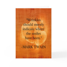 Markera Twain Birthday Quote med Hjärter