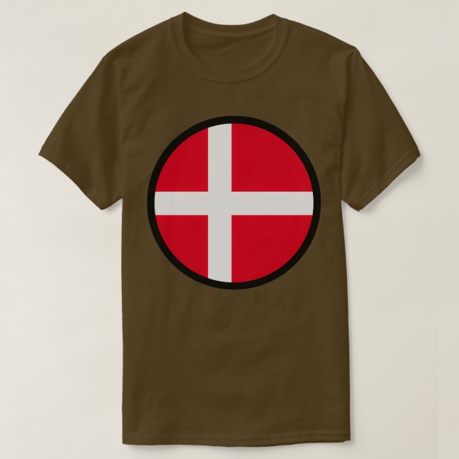 Markerad av Danmark T Shirt (Design framsida)