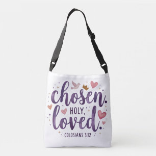 Markerad Heliga Loved Scripture Tote Bag Axelväska