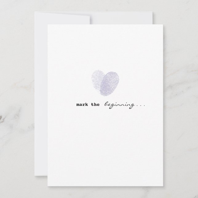 Markerad inbjudan till Kärlek-bröllop (Framsida)