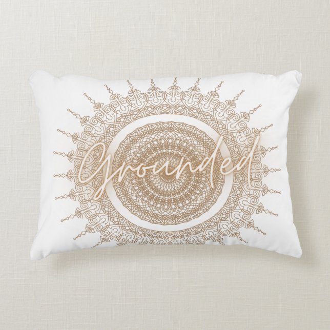 Markerad Mandala Pillow Prydnadskudde (Framsidan)