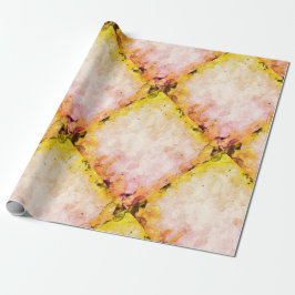 Markerad tresidig diamantdesign presentpapper