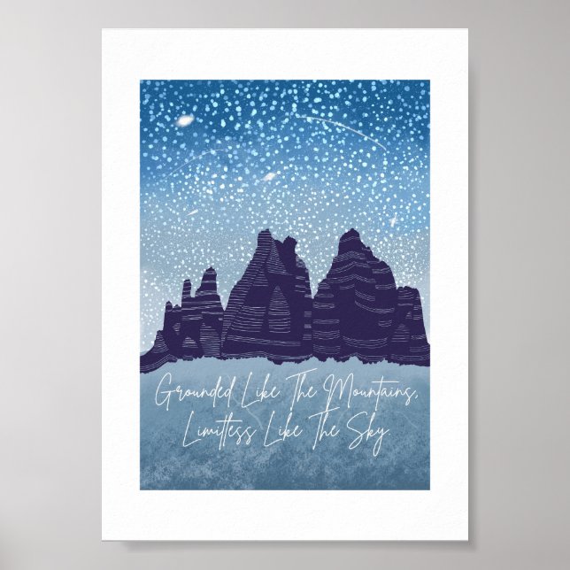 Markerat som bergspapperet poster (Framsidan)