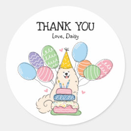 Markering för favoritmärkord för Födelsedagsfest a Runt Klistermärke