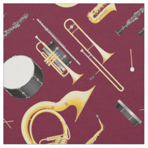 Markeringsband Instruments Music Musician Burgundy Tyg