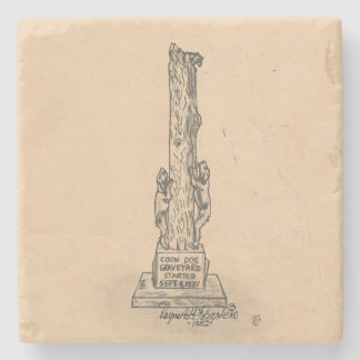 Markeringsstenen för Hund av kolon Underlägg