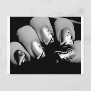 Märkes- Fingernails Vykort