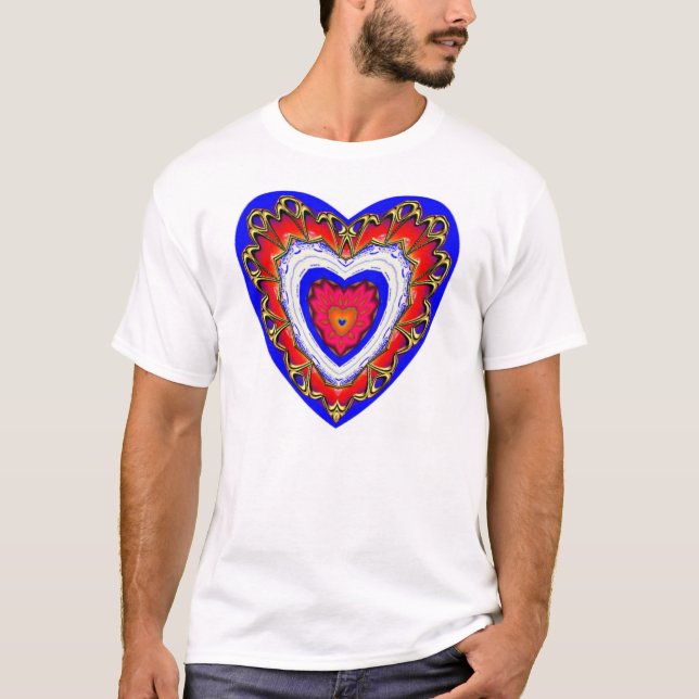 Märkes- hjärta 03 t-shirt (Framsida)