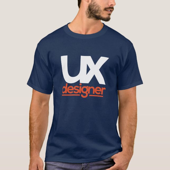 Märkes- manar för UX T-tröja T-shirt (Framsida)