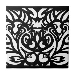 märkes- mönster för Skugga-cut art déco vid SP Kakelplatta