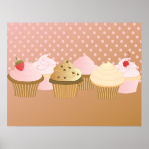 Märkes- muffins poster