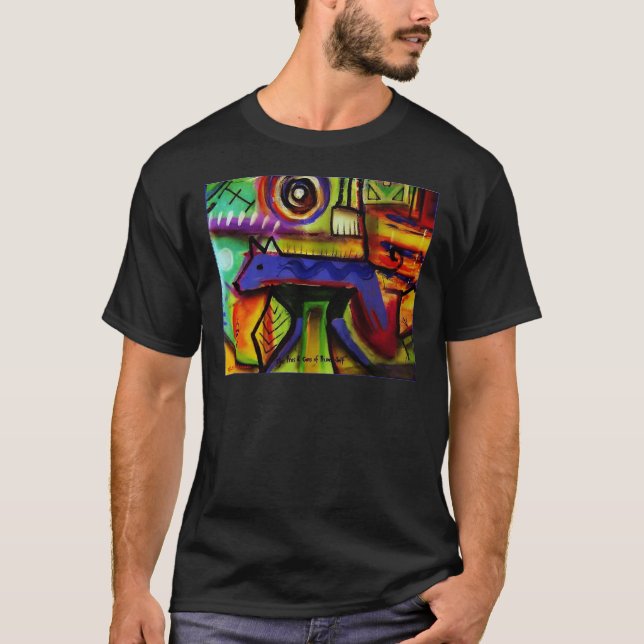 Märkes- original- konst t-shirt (Framsida)