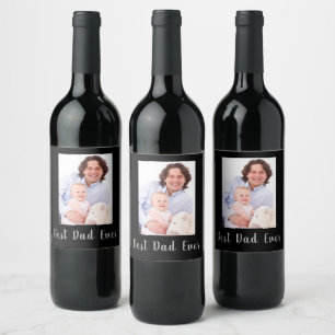 Märket Best Pappa någonsin Vin Vinflaska Etikett
