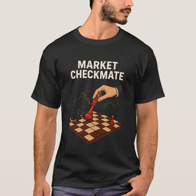 Market Checkmate Trader Schack T-shirt (Framsida)