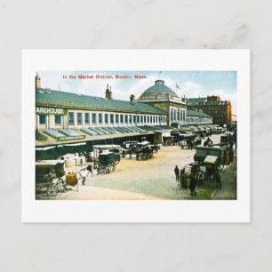Market District, Boston, Massachusetts Vykort