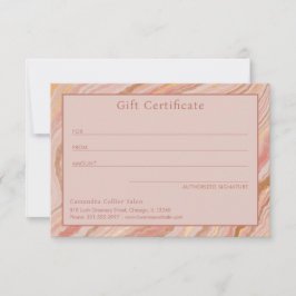 Märket Elegant Gift-certifikat för modern Rosa Gul
