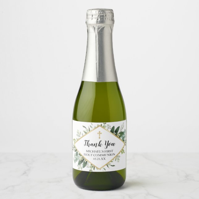 Märket Foliage Kor Mini Sparkling Vin Flaska (Framsida)