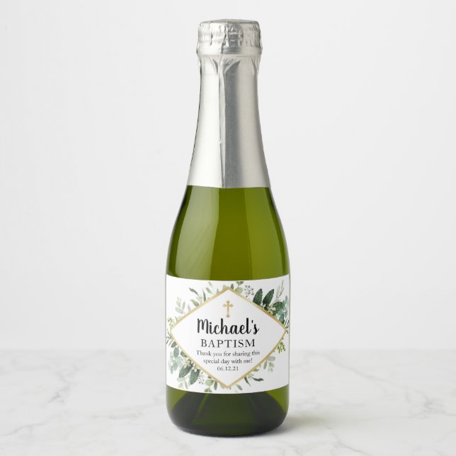 Märket Foliage Kor Mini Sparkling Vin Flaska (Framsida)