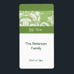 Märket Gift Vin Fraktsedel<br><div class="desc">Anpassningsbar-Designad Vin-etikett.</div>