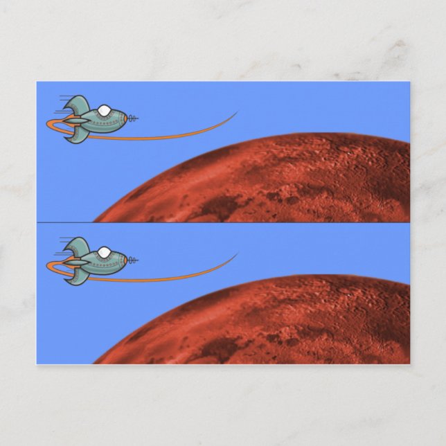 Märket Space Frakt bok Vykort (Framsida)