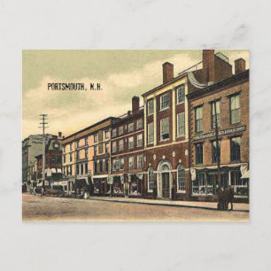 Market Square, Portsmouth, NH, c1905 Vykort