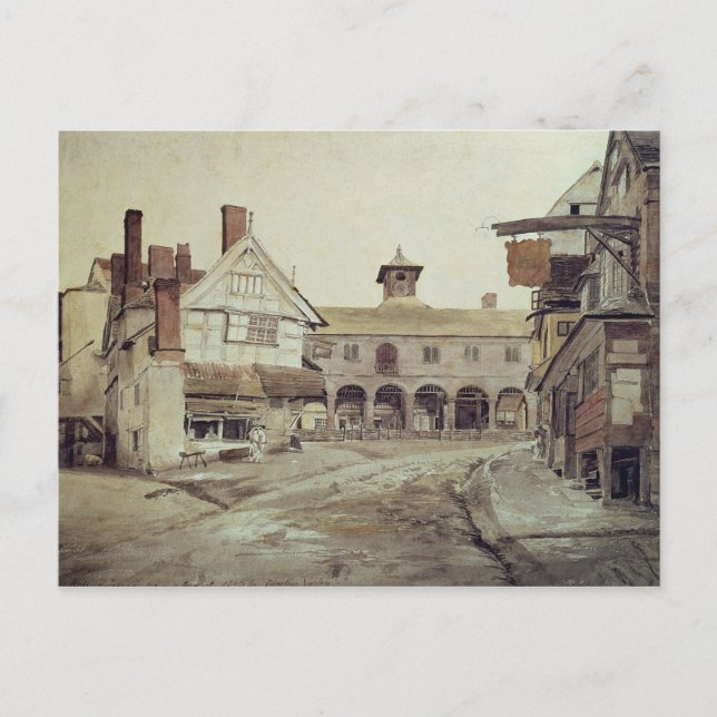 Market Ställe, Hereford, 1803 Vykort (Framsida)