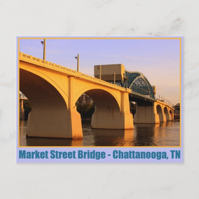 Market Street Bridge - Chattanooga, TN Vykort (Framsida)