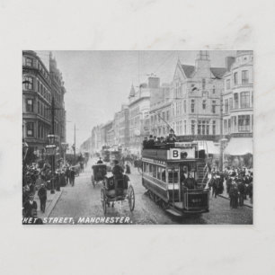 Market Street, Manchester, 1910 Vykort