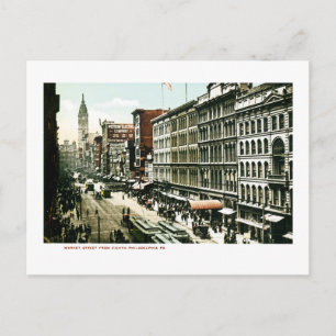 Market Street, Philadelphia, PA Vykort