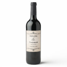 Märket vintage bröllop Food and Beverage Set