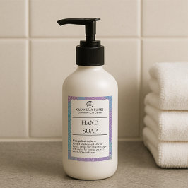 Märketikett för Handtvål i Gästrum på Semesteruthy Mat Etikett