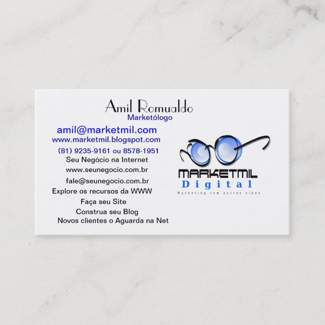 Marketing Digital Visitkort (Framsida)