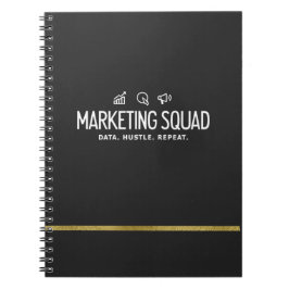 Marketing Squad – Data. Hustle. Repeat. Anteckningsbok
