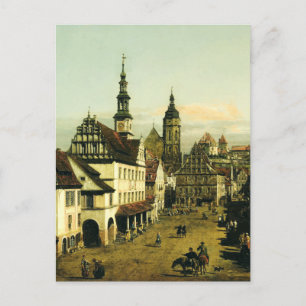 Marketplace i Pirna av Bernardo Bellotto Vykort