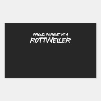 Markförälder till en ruttweiler rektangulärt klistermärke