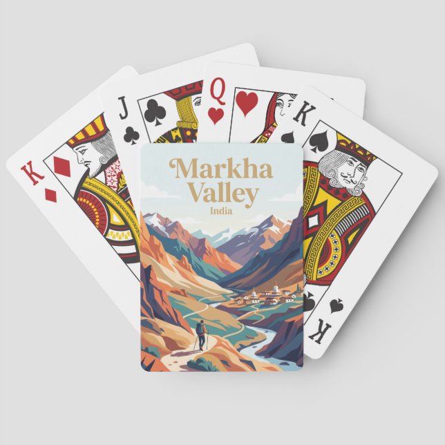 Markha Valley Indien Casinokort (Baksidan)